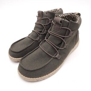 Hey Dude (Women's Size 9) Lea Coffee Brown Ankle Boots Slip On Booties Shoes